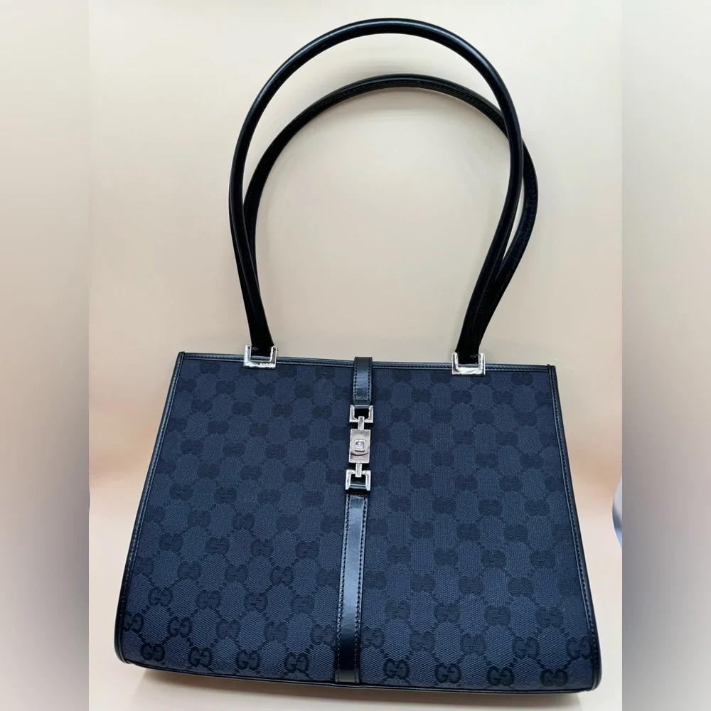 Gucci Jackie Canvas Tote - Picture 8 of 9